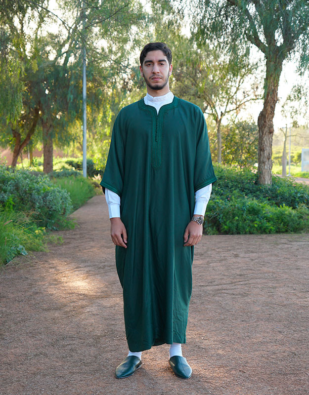 Caftan vert machine 2024