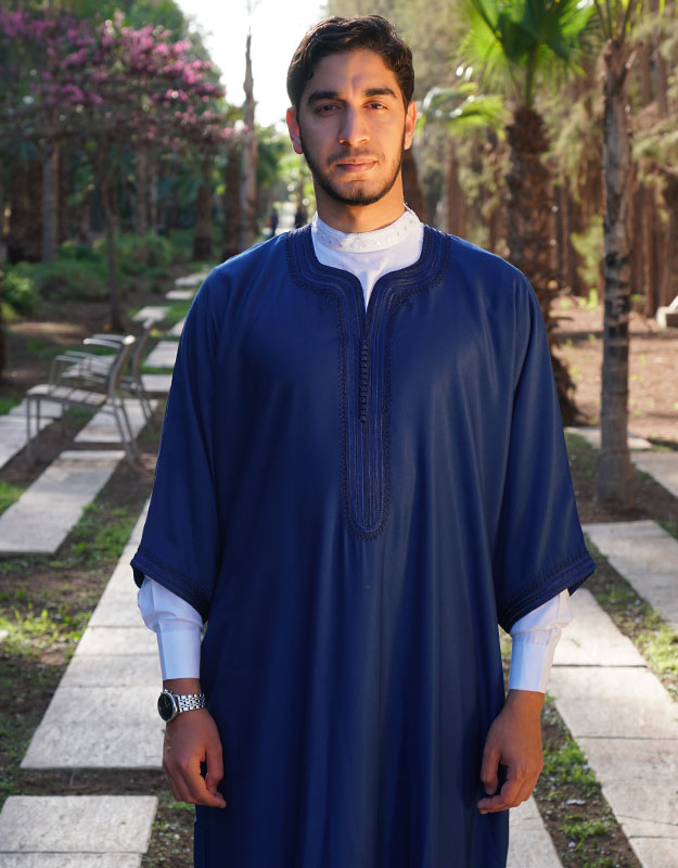 Caftan Bleu Marine machine 2024